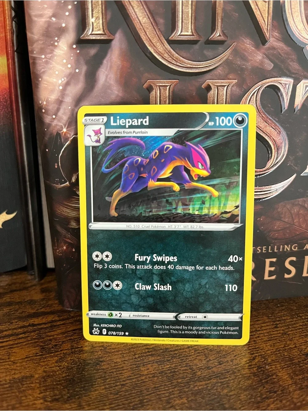 Liepard Pokemon Card Crown Zenith 078/159